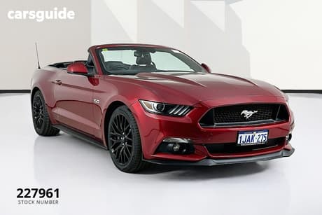 Red 2017 Ford Mustang Convertible Gt 5.0 V8
