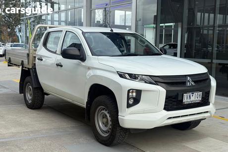 White 2021 Mitsubishi Triton Double Cab Pick Up Glx (4X4)