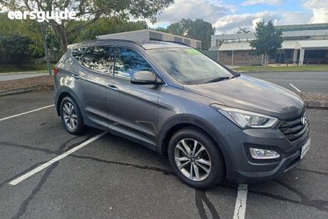Grey 2015 Hyundai Santa FE Wagon Elite Crdi (4X4)