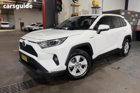 White 2021 Toyota RAV4 Wagon Gx (2Wd) Hybrid