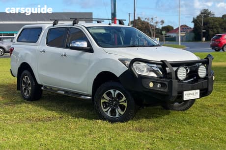 White 2017 Mazda BT-50 Dual Cab Utility Gt (4X4)