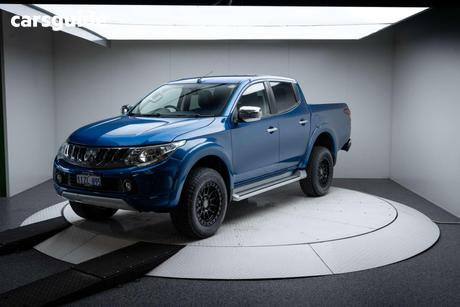 Blue 2017 Mitsubishi Triton Dual Cab Utility Exceed (4X4)