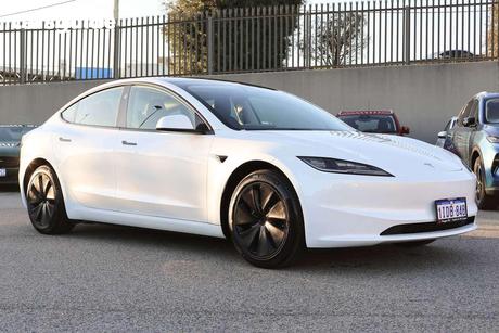 White 2024 Tesla Model 3 Sedan Rear-Wheel Drive