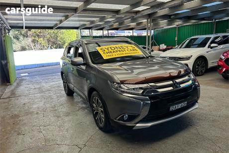Grey 2015 Mitsubishi Outlander Wagon Exceed (4X4)