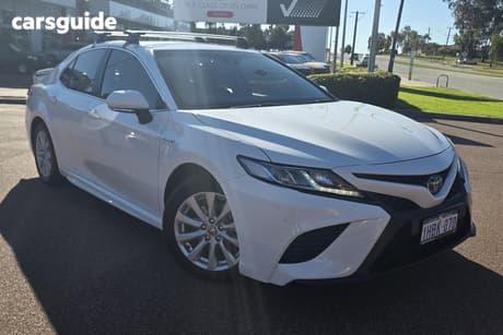 White 2020 Toyota Camry Sedan Ascent Sport Hybrid