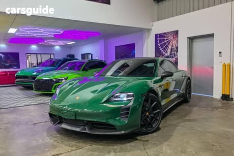 Green 2023 Porsche Taycan Coupe Gts