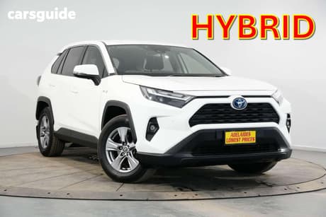White 2022 Toyota RAV4 Wagon Gx (Awd) Hybrid