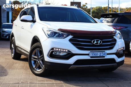 White 2016 Hyundai Santa FE Wagon Active Crdi (4X4)