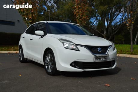 White 2016 Suzuki Baleno Hatchback Glx Turbo