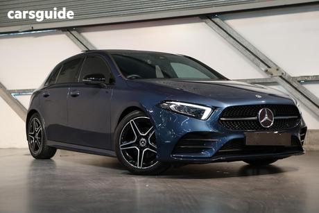 Blue 2022 Mercedes-Benz A180 Hatchback