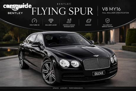 Black 2015 Bentley Flying Spur Sedan V8