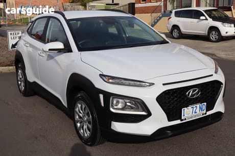 White 2019 Hyundai Kona Wagon Go (Fwd)
