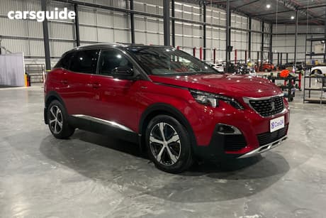 Red 2017 Peugeot 3008 Wagon Gt Line