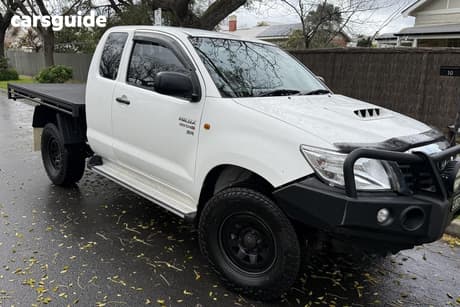 White 2012 Toyota Hilux X Cab Cab Chassis Sr (4X4)