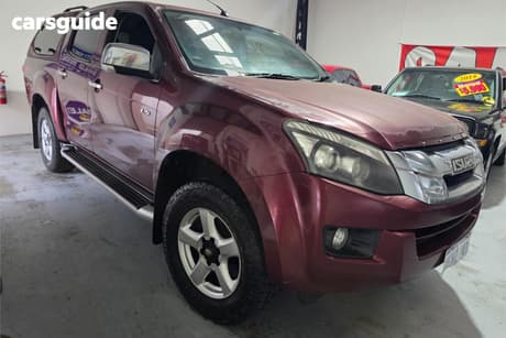 Red 2013 Isuzu D-MAX Crew Cab Utility Ls-U Hi-Ride (4X4)