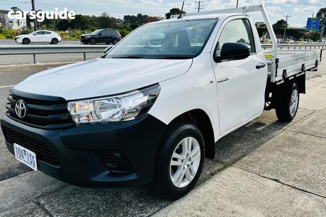 White 2018 Toyota Hilux Cab Chassis Workmate