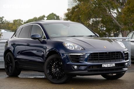 Blue 2018 Porsche Macan Wagon S Diesel