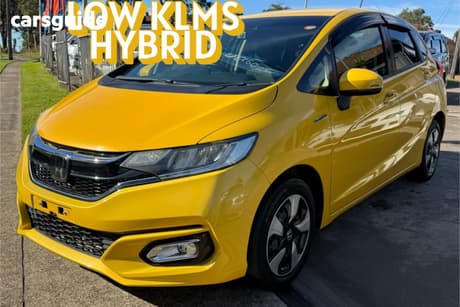 Yellow 2018 Honda Fit Hatchback (Hybrid)