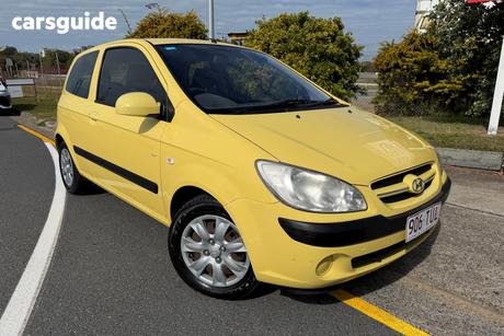 Yellow 2007 Hyundai Getz Hatchback Sx