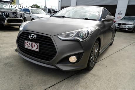 Grey 2016 Hyundai Veloster Coupe Sr Turbo
