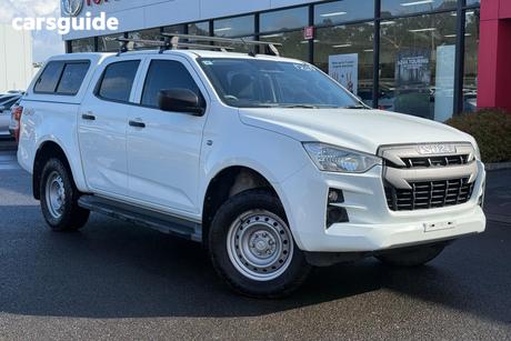 White 2021 Isuzu D-MAX Crew Cab Utility Sx (4X4)
