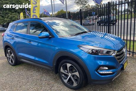 Blue 2016 Hyundai Tucson Wagon Highlander (Awd)