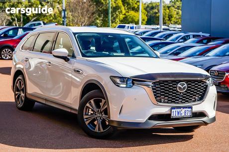 White 2025 Mazda CX-80 Wagon G40E Touring