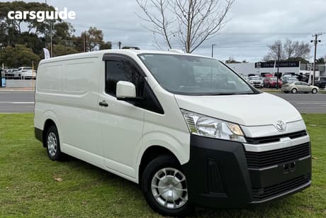 White 2023 Toyota HiAce Van Lwb (4 Door Option)