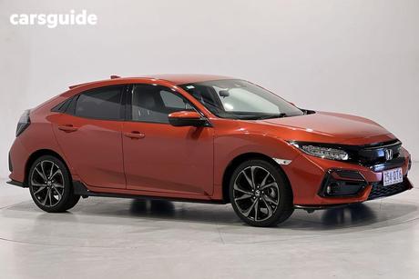 Orange 2020 Honda Civic Hatchback Rs
