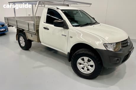 White 2012 Mitsubishi Triton Cab Chassis Gl