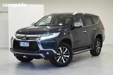Blue 2018 Mitsubishi Pajero Sport Wagon Exceed (4X4) 7 Seat