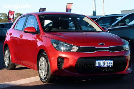 Red 2019 Kia RIO Hatchback S