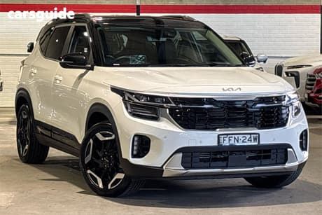 White 2023 Kia Seltos Wagon Gt-Line (Awd) (Two-Tone)