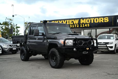 Grey 2018 Toyota Landcruiser Double Cab Chassis Gxl (4X4)