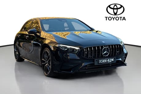 Black 2024 Mercedes-Benz A35 Hatchback 4Matic Mhev