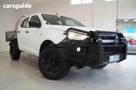 White 2022 Isuzu D-MAX Crew Cab Chassis Sx (4X4)
