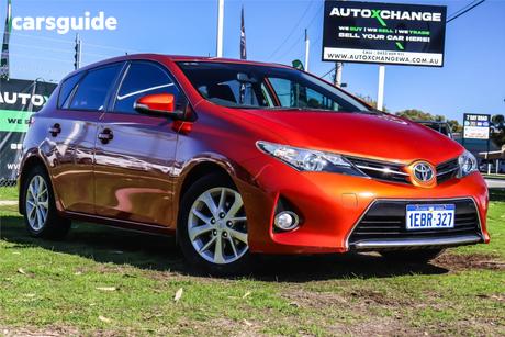 Orange 2012 Toyota Corolla Hatchback Ascent Sport