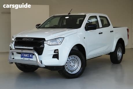 White 2023 Isuzu D-MAX Crew Cab Utility Sx (4X4)