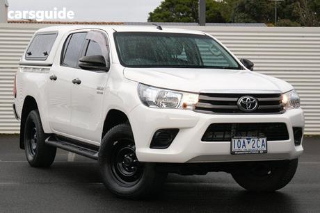 White 2018 Toyota Hilux Dual Cab Utility Sr Hi-Rider