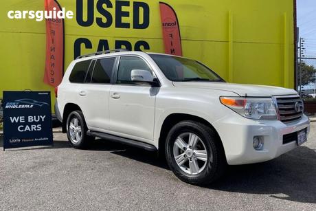 White 2013 Toyota Landcruiser SUV VX (4X4) VDJ200R MY13