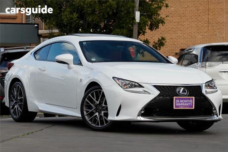 White 2018 Lexus RC Coupe F SPORT (HYBRID)