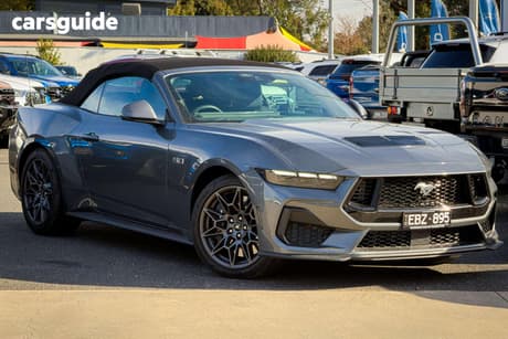 Grey 2025 Ford Mustang Convertible Gt 5.0 V8