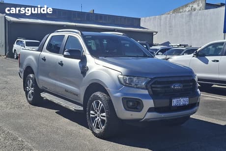 Silver 2020 Ford Ranger Double Cab Pick Up Wildtrak 2.0 (4X4)