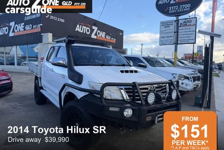 White 2014 Toyota Hilux Dual Cab Pick-up Sr (4X4)