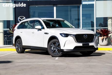 White 2026 Mazda CX-80 Wagon G40E Pure