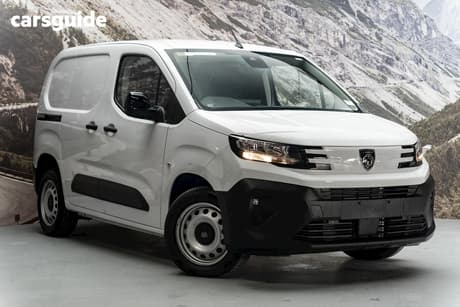 White 2024 Peugeot Partner Van Pro Short