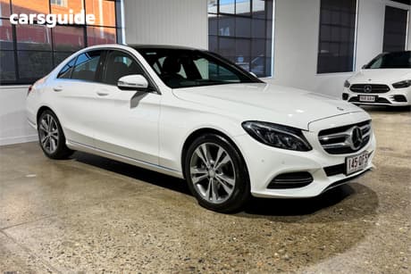 White 2014 Mercedes-Benz C200 Sedan