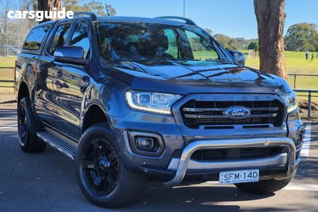 Grey 2020 Ford Ranger Double Cab Pick Up Wildtrak 2.0 (4X4)