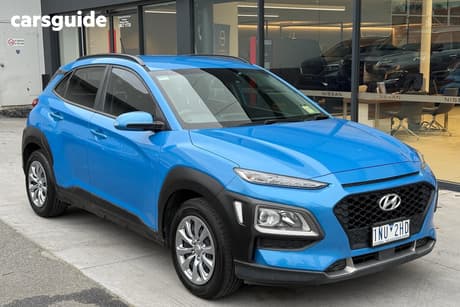 Blue 2018 Hyundai Kona Wagon Go (Fwd)