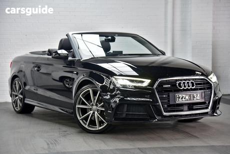 Black 2018 Audi A3 Cabriolet 2.0 Tfsi S Tronic Quattro Sprt